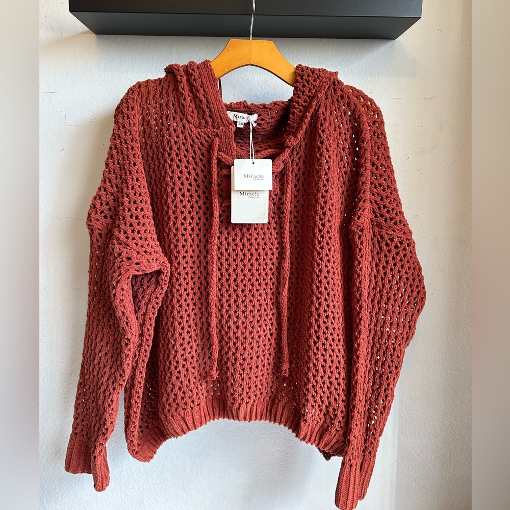 Miracle Fashion Hoodie Sweater Auburn Size S/M